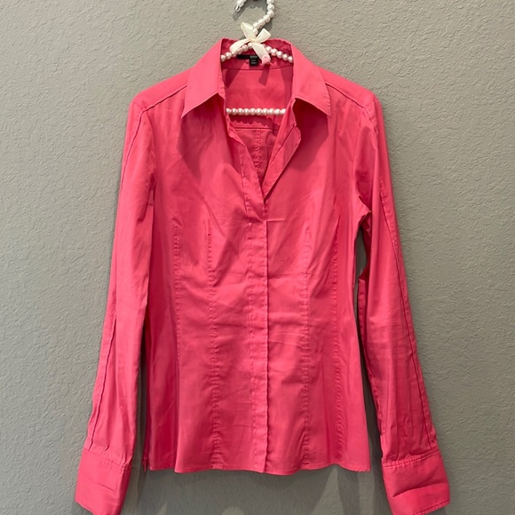 Boss Tops Boss Pink Collared Shirt Pullover Style No Buttons Poshmark